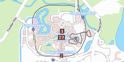 Stadtplan Walt Disney World Resort