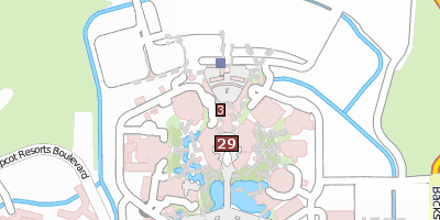 Stadtplan Epcot Orlando