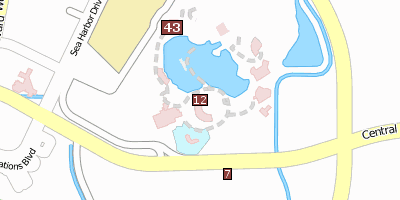 SeaWorld Orlando Orlando Stadtplan